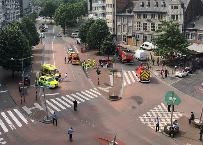 Hiện trường tấn công khủng bố tại Bỉ làm 3 người thiệt mạng